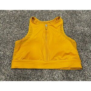 Knix Yellow Zip up Bra Medium EUC